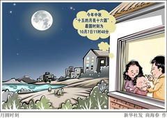 （图表·漫画）月圆时刻