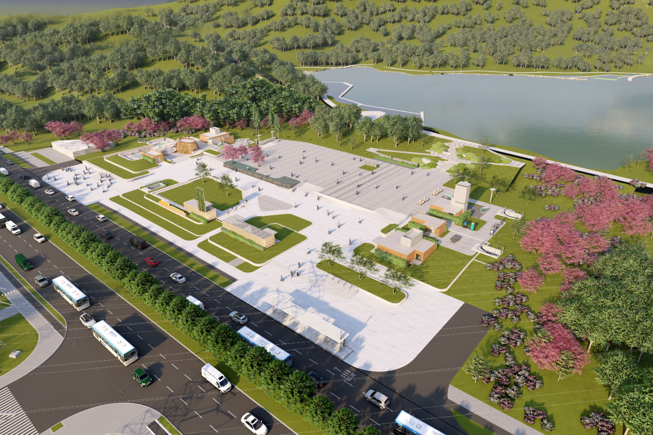 虎英地下公共人防项目首块底板浇筑完成，2026年计划完工