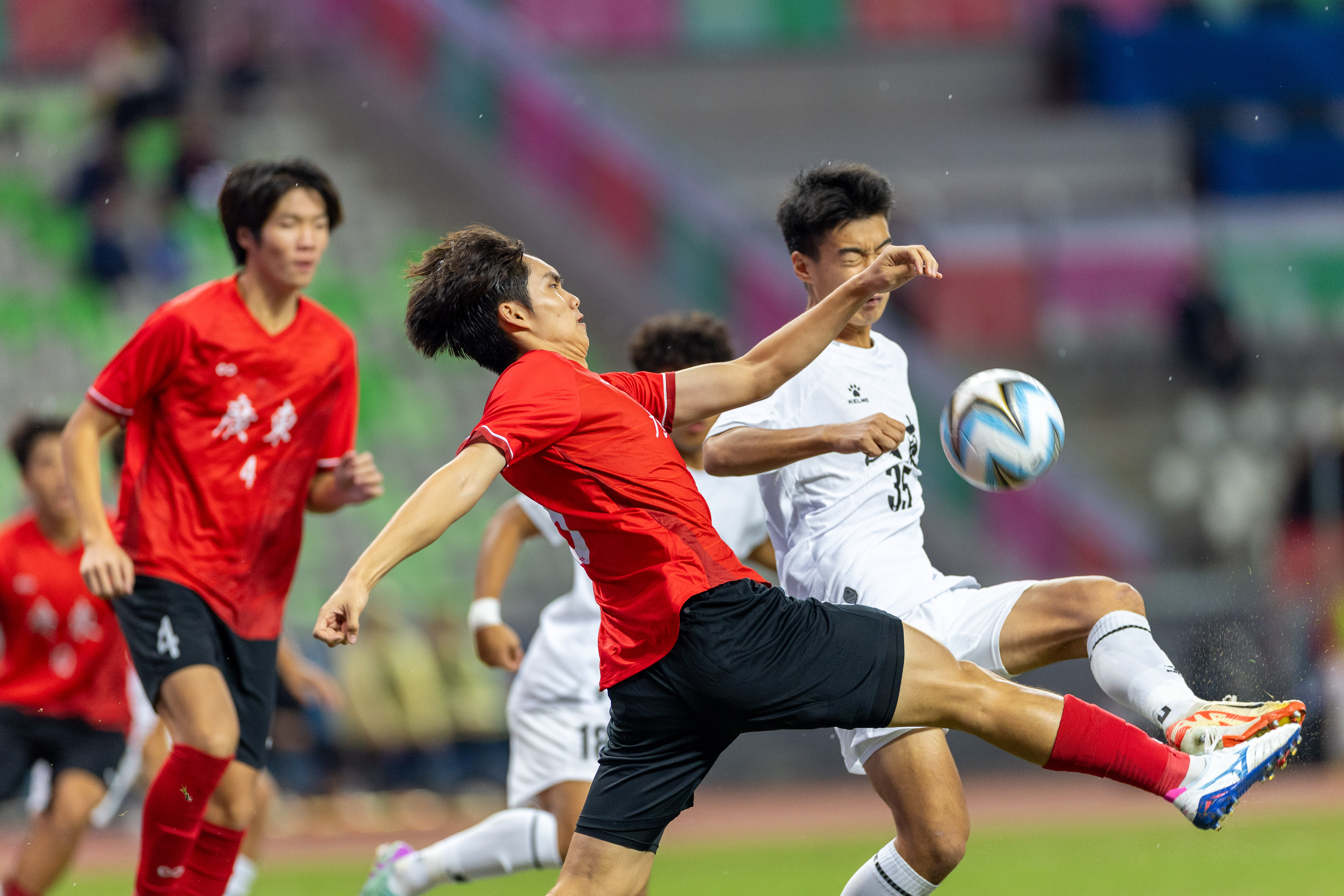 图集 | 十五运会U18男足半决赛 广东队0比1不敌山东队