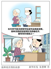 （图表·漫画）接种疫苗预防流感