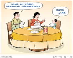 （图表·漫画）珍惜碗中粮
