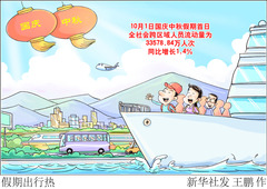 （图表·漫画）假期出行热 
