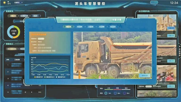 AI织密“防尘网” 守护“全运蓝”  大鹏新区绘就扬尘治理“智慧生态图景”