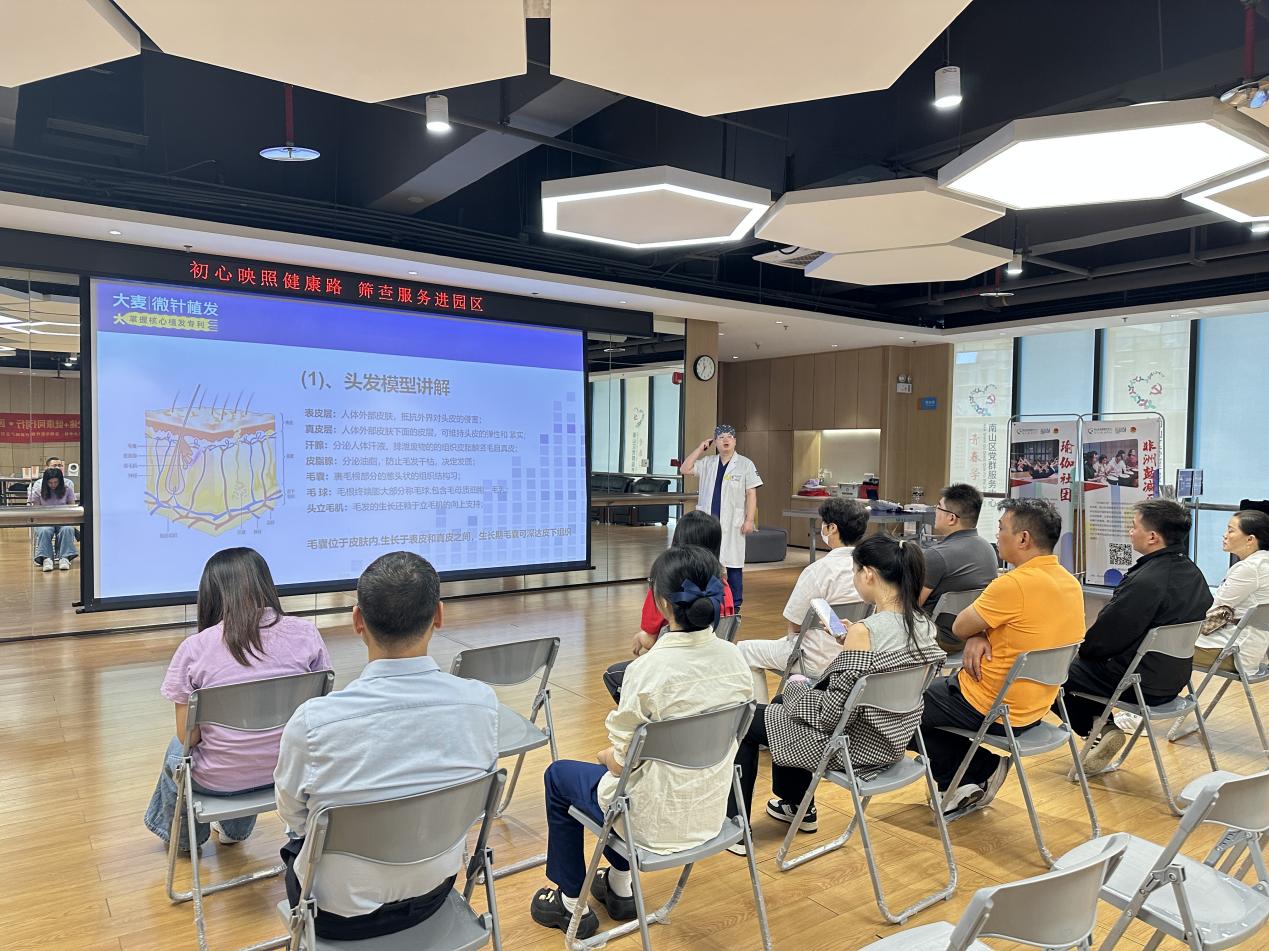 “党建+健康同行”园区系列活动第二场健康筛查服务举行