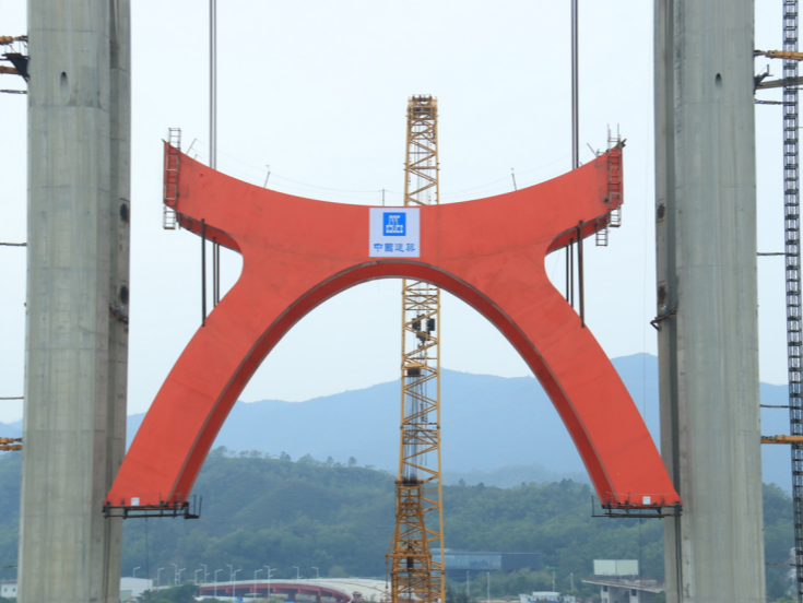 深汕赤石河特大桥进入跨海施工阶段