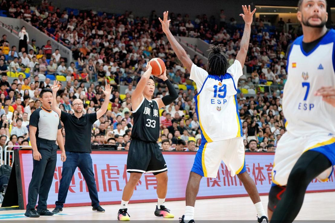 广东全运男篮连胜,21日晚龙华文体中心再战西班牙劲旅