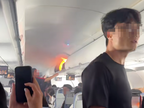 网友称航班行李架起火备降上海浦东，国航回应：系锂电池自燃，未出现人员受伤 