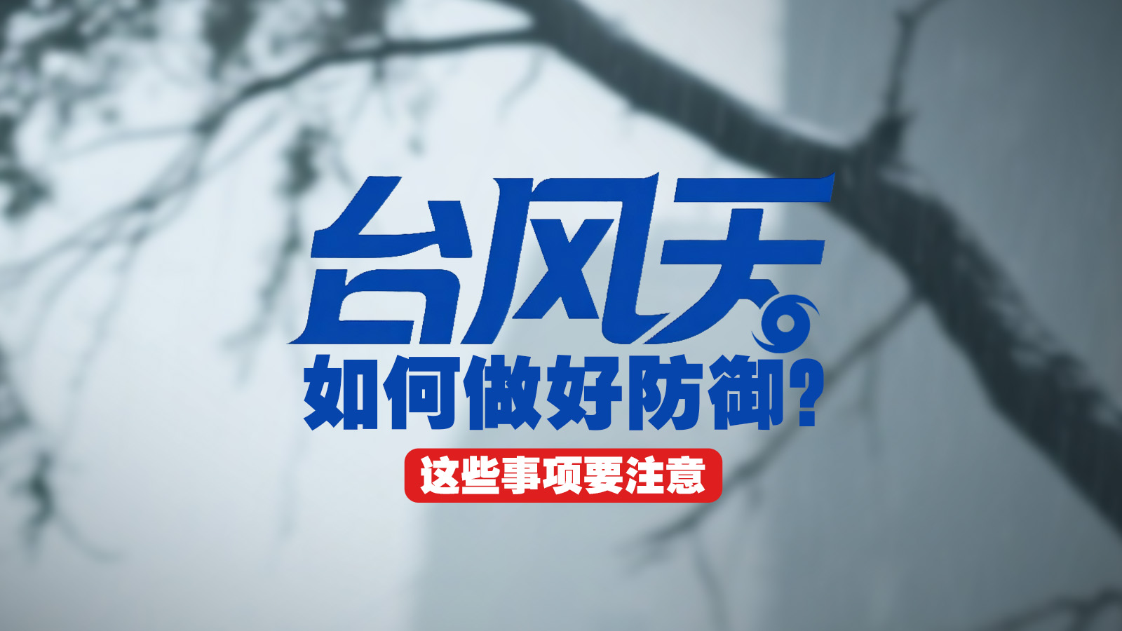 台风预警信号解除就没事了？不是！这些应急防备你要知道→