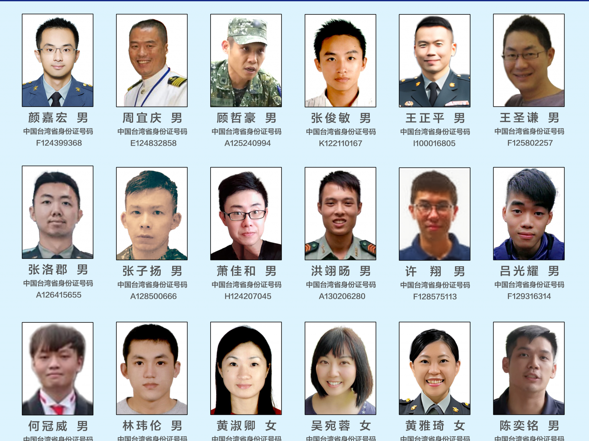 悬赏征集线索！18名台湾军方违法核心骨干曝光