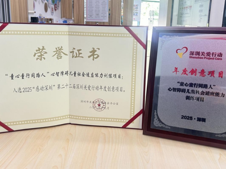 盐田区海山街道“童心童行同路人”项目获市关爱行动十佳创意项目