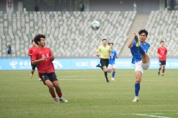 十五运会U18男足 广东铜牌战逆转江苏