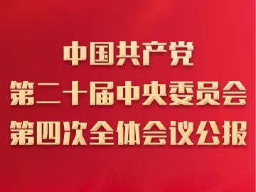 中国共产党第二十届中央委员会第四次全体会议公报