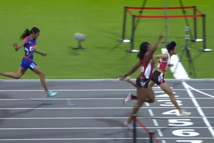 逆风翻盘！中山小将陈歆璇巴林亚青会女子200米夺金