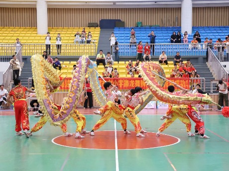 东莞85支校园龙狮队在凤岗同台竞技