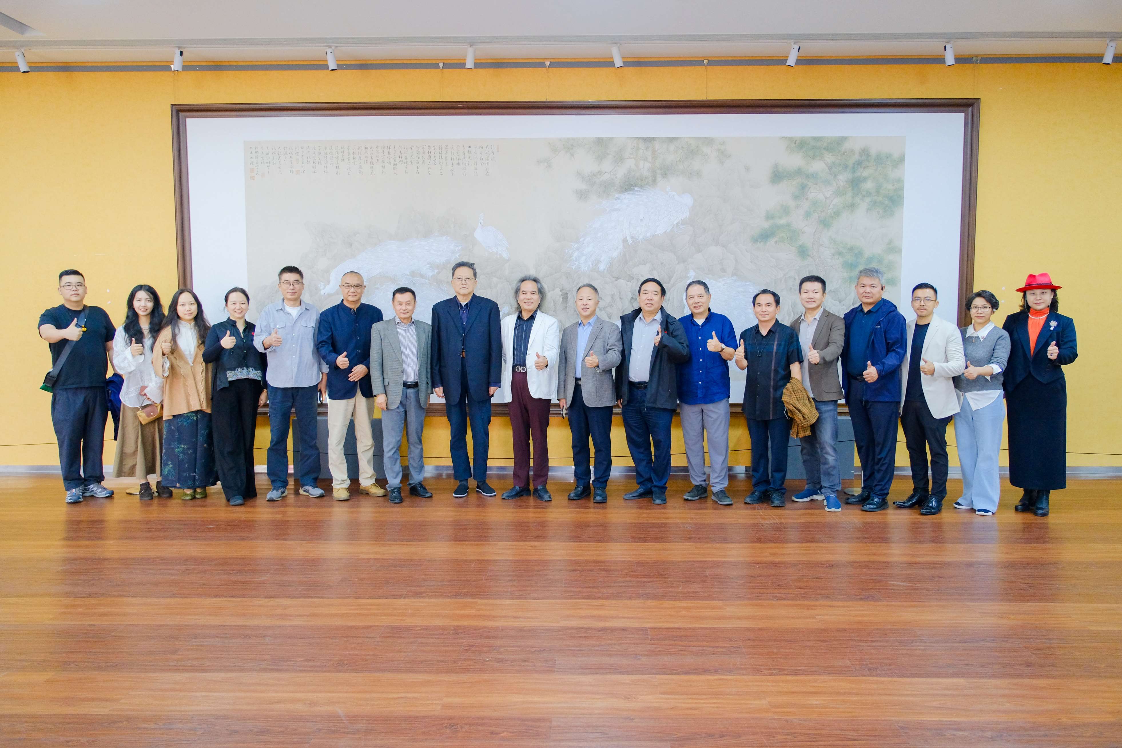 以工笔画记录湾区的时代变迁！“李大成工笔画个案展”在深大开展