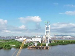 狮子洋大桥锚碇锚固系统完成安装