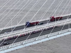2025年环崇明岛女子公路世巡赛崇东赛段完赛