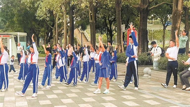 光明社区非遗武术表演展风采