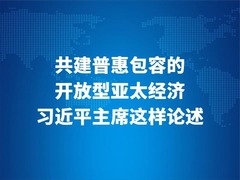 金句海报｜共建普惠包容的开放型亚太经济 习近平主席这样论述