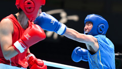 （全运会）（7）拳击——女子50公斤级八分之一决赛：陈鑫丽晋级