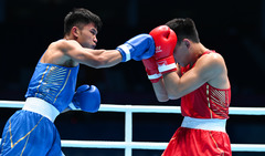 （全运会）（13）拳击——男子71公斤级八分之一决赛：李国锋晋级