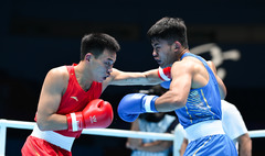 （全运会）（5）拳击——男子71公斤级八分之一决赛：李国锋晋级