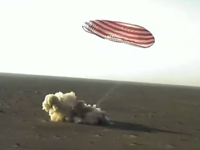 飞船返回舱成功着陆,神二十乘组三名航天员到家了!