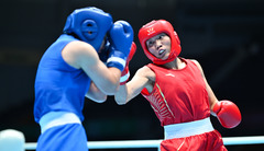 （全运会）（6）拳击——女子66公斤级八分之一决赛：杨柳晋级