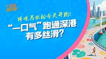 十五运好好睇 | 跨境马拉松今天开跑!“一口气”跑通深港,有多丝滑?
