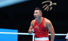 （全运会）（9）拳击——男子92公斤级八分之一决赛：张继磊晋级