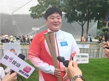 十五运火炬手巩立姣热爱不减 全力冲击全运会铅球五连冠