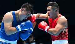 （全运会）（3）拳击——男子92公斤级八分之一决赛：张继磊晋级