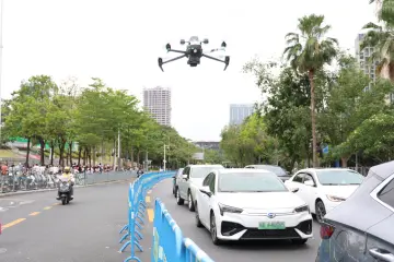 深圳公安“空中哨兵”护航十五运