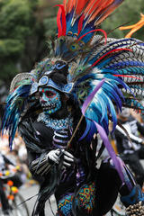 墨西哥城举行亡灵节游行（5）