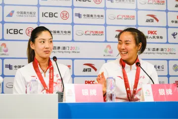 王欣瑜/袁悦女双亚军!广东网球38年来首枚全运银牌