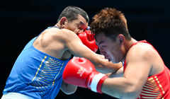 （全运会）（1）拳击——男子92公斤级八分之一决赛：孟繁龙晋级