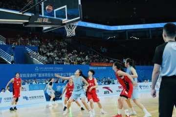 深圳湾体育中心十五运会开赛!江苏南钢女篮力克浙江迎首胜
