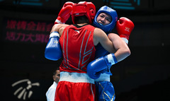 （全运会）（8）拳击——女子50公斤级八分之一决赛：陈鑫丽晋级