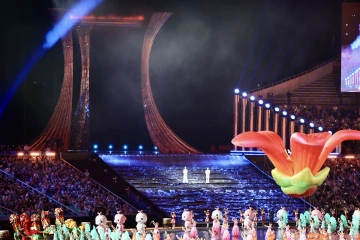 “简约而不简单”的十五运会开幕式,向世界展示充满活力、自信开放的粤港澳大湾区