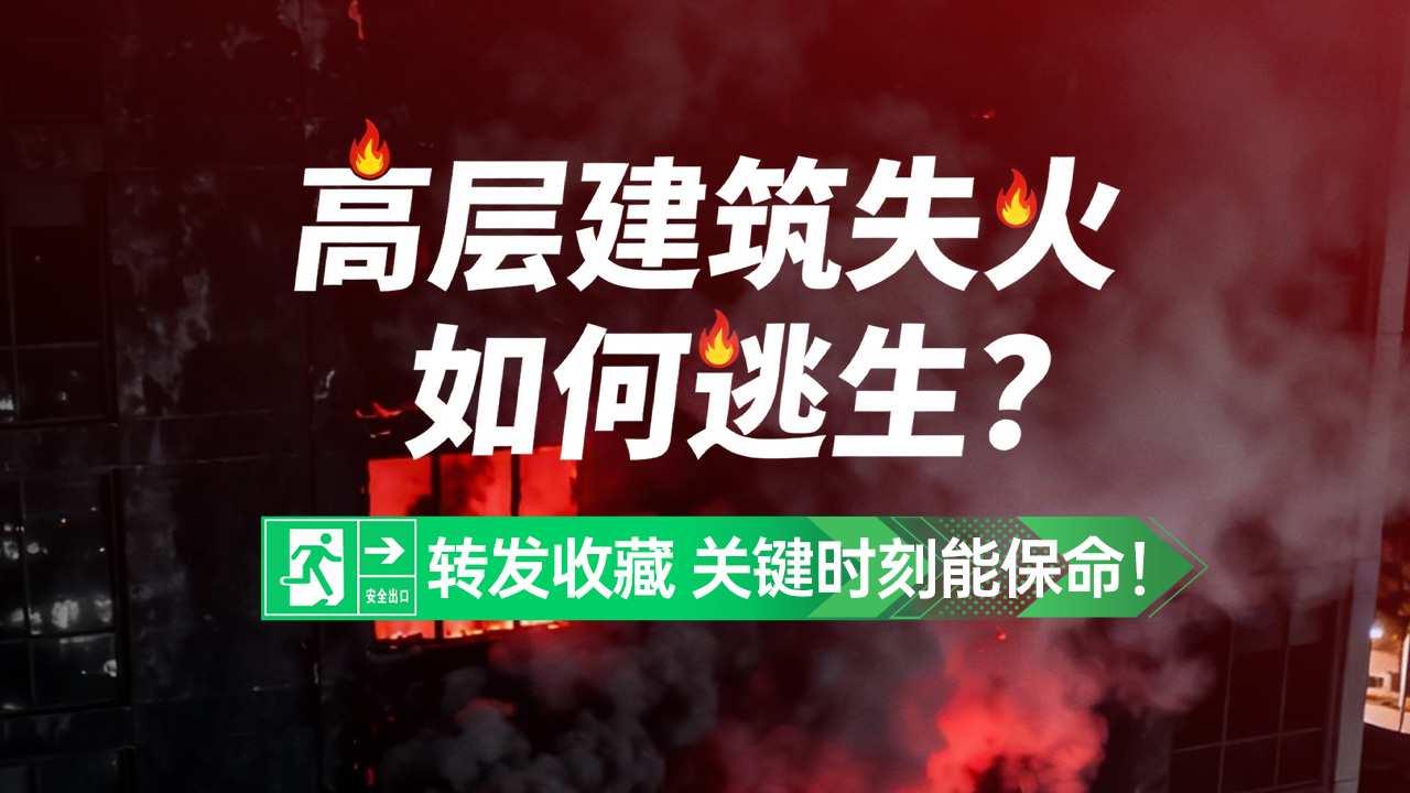 高层建筑失火如何逃生？转发收藏，关键时刻能保命！