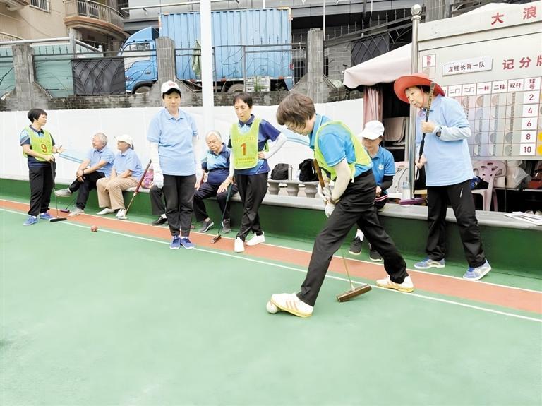 “银发”挥杆喜迎全运会！龙胜社区举办门球竞技比赛