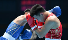 （全运会）（11）拳击——男子71公斤级八分之一决赛：李国锋晋级