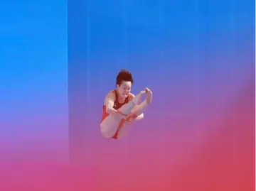 金牌+1!广东队林珊十五运会女子3米跳板摘金,陈艺文铜牌