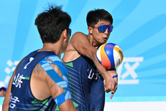 全运会丨沙滩排球——男子半决赛：李焯新/薛涛晋级（4）