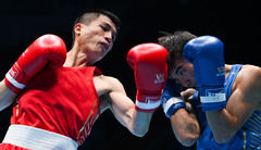 （全运会）（3）拳击——男子51公斤级八分之一决赛：杨权晋级