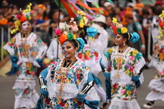 墨西哥城举行亡灵节游行（1）