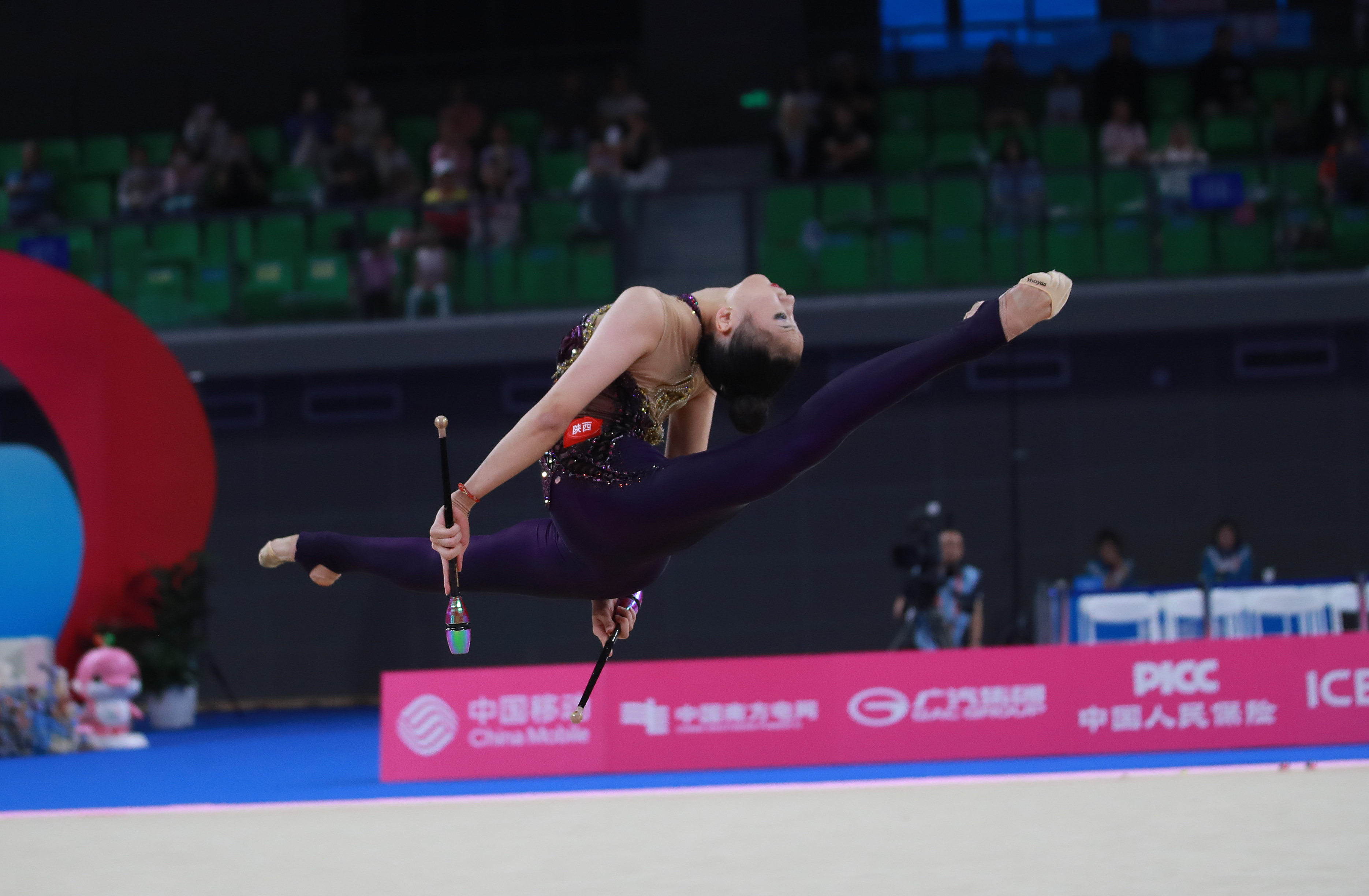王子露在深圳获得十五届全运会艺术体操女子全能赛冠军