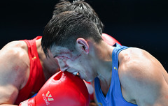 全运会 | 男子拳击71公斤级八分之一决赛：王培成晋级（3）