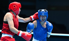 （全运会）（6）拳击——女子60公斤级八分之一决赛：杨文璐晋级