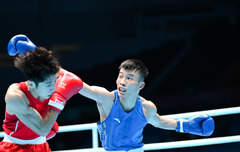 （全运会）（4）拳击——男子51公斤级八分之一决赛：李蜂晋级